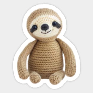 Sloth Crochet Baby Toy Sticker